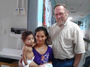 Maria Rosario at the Hospital Santa Teresa, Comayagua